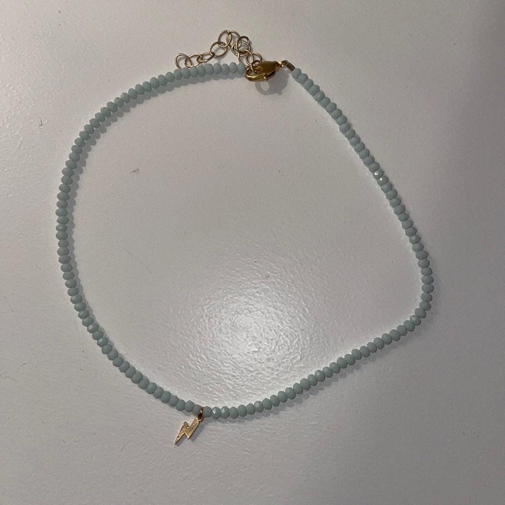 Aqua Beaded Necklace
